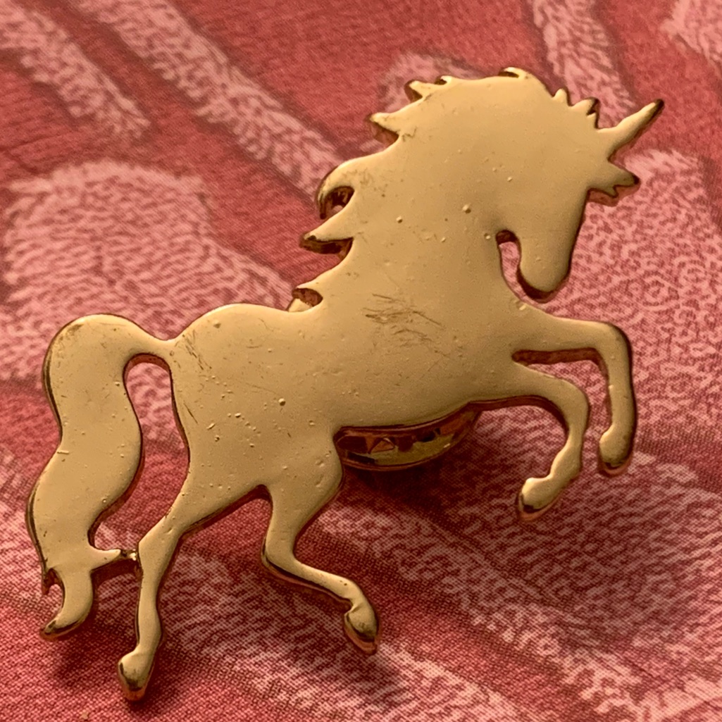 Gold Unicorn Pin